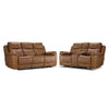 Santa Fe Power Reclining Sofa and Loveseat Set - Copper
