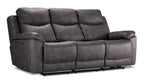 Santa Fe Power Reclining Sofa and Loveseat Set - Graphite