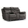 Santa Fe Power Reclining Loveseat with Console - Graphite