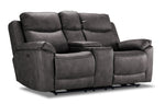 Santa Fe Power Reclining Sofa and Loveseat Set - Graphite