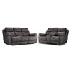 Santa Fe Power Reclining Sofa and Loveseat Set - Graphite