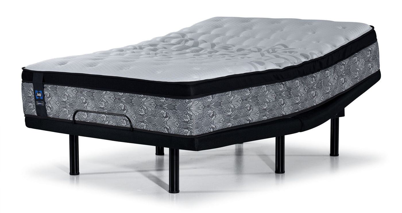 Sealy Posturepedic® Correct Comfort III Firm Eurotop Queen Mattress and L2 Motion Pro Adjustable Base