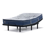 Sealy Posturepedic® Palatial Crest® Dara Firm Eurotop Full Mattress and L2 Pro Motion Adjustable Base