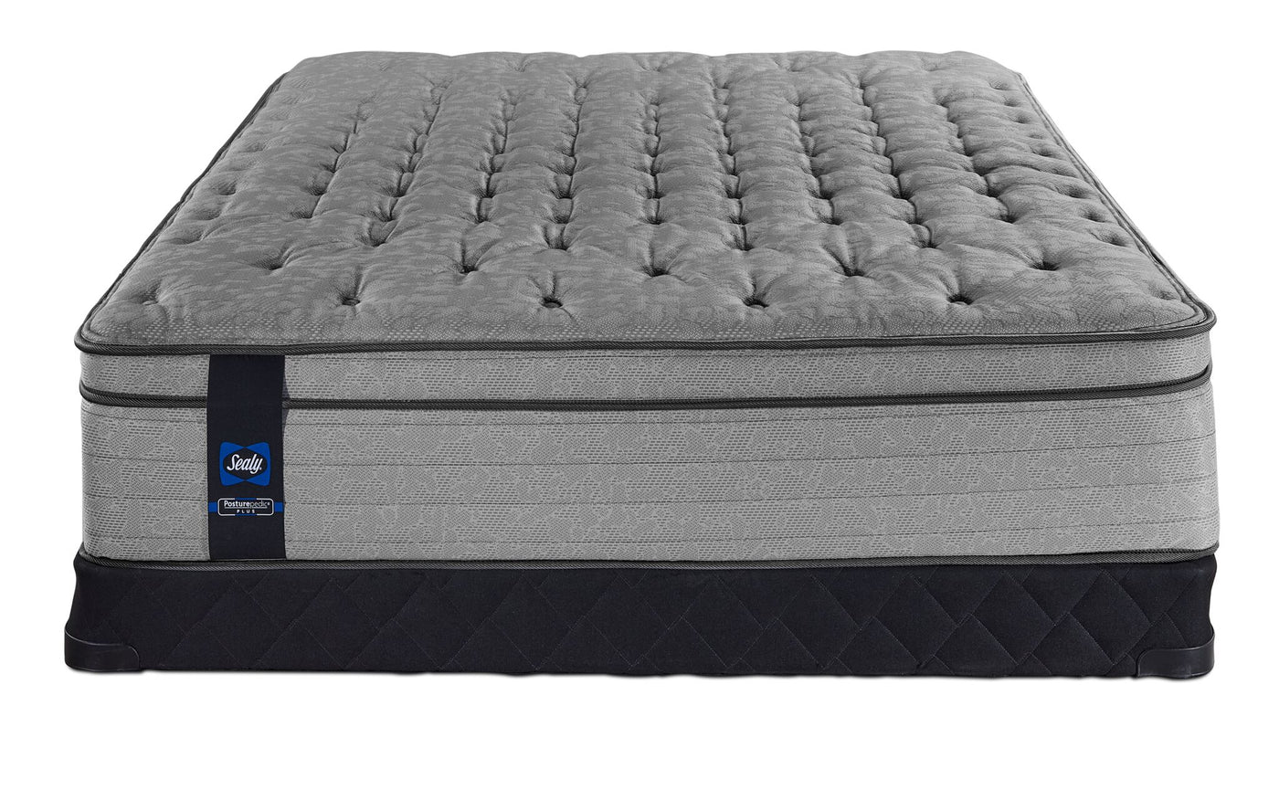 Sealy Posturepedic® Plus Sterling Artemis Euro Top Luxury Firm Full Mattress and Low Profile Boxspring Set