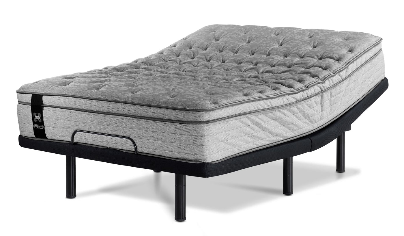 Sealy Posturepedic® Plus Sterling Artemis Euro Top Luxury Firm Twin XL Mattress and L2 Motion Pro Adjustable Base