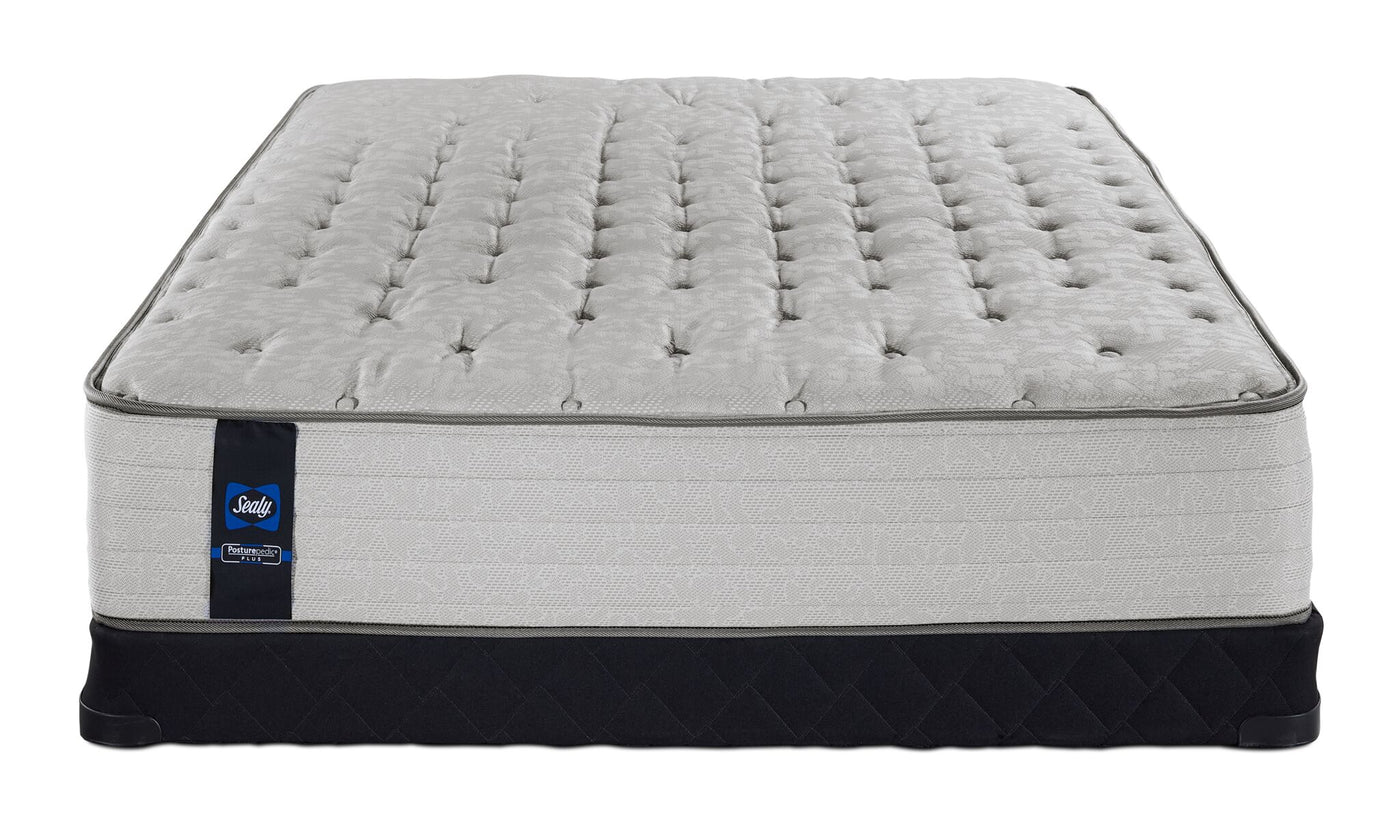 Sealy Posturepedic® Plus Sterling Bowie Tight Top Firm Queen Mattress and Low Profile Boxspring Set