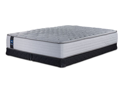 Sealy Posturepedic® Plus Sterling Bowie Tight Top Firm Queen Mattress and Low Profile Split Boxspring Set
