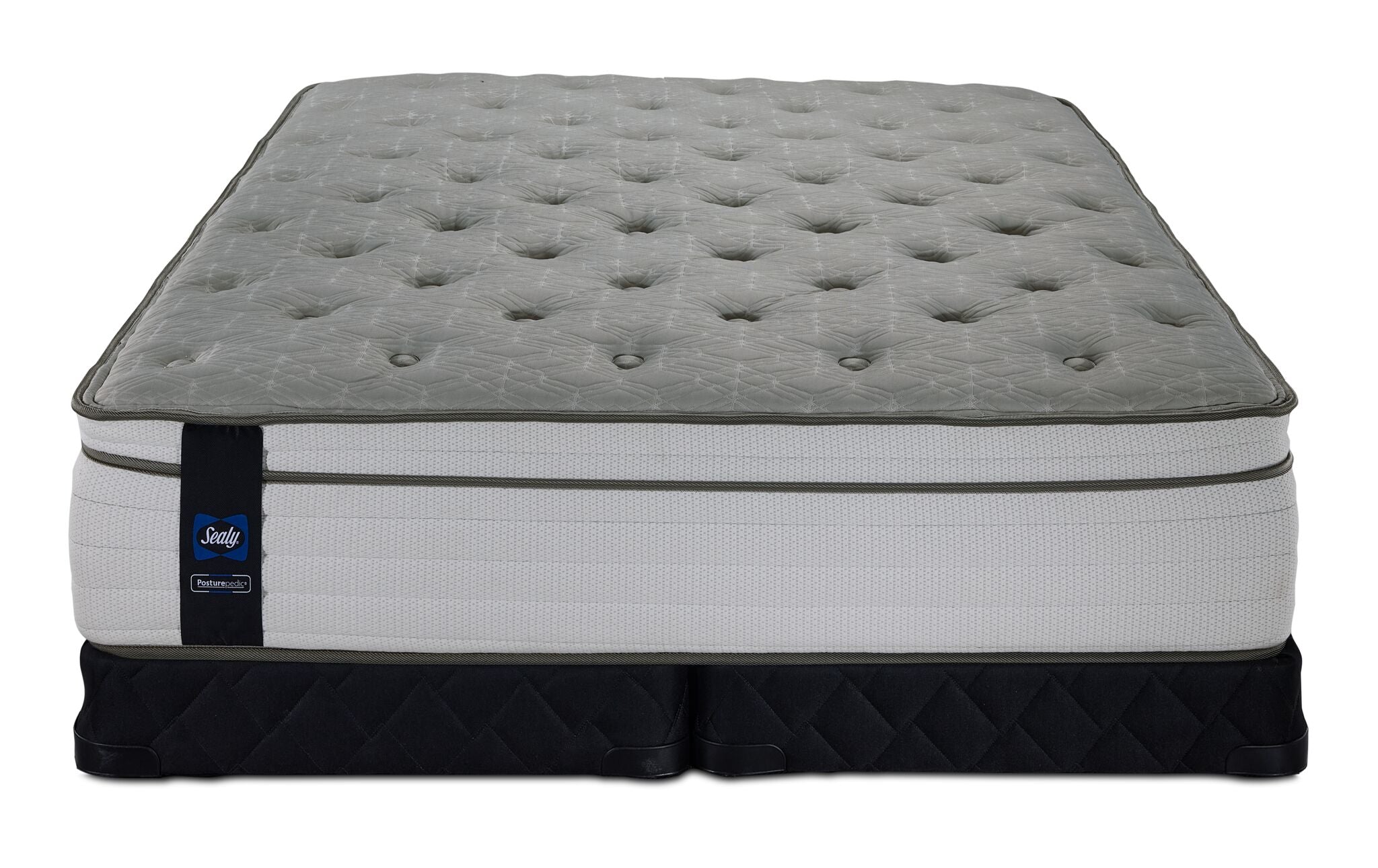 Sealy Posturepedic® Correct Comfort 5 Medium Eurotop Queen Mattress and Low Profile Split Boxspring Set