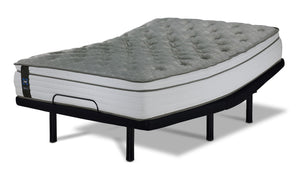 Sealy Posturepedic® Correct Comfort 5 Medium Eurotop Full Mattress and L2 Motion Pro Adjustable Base