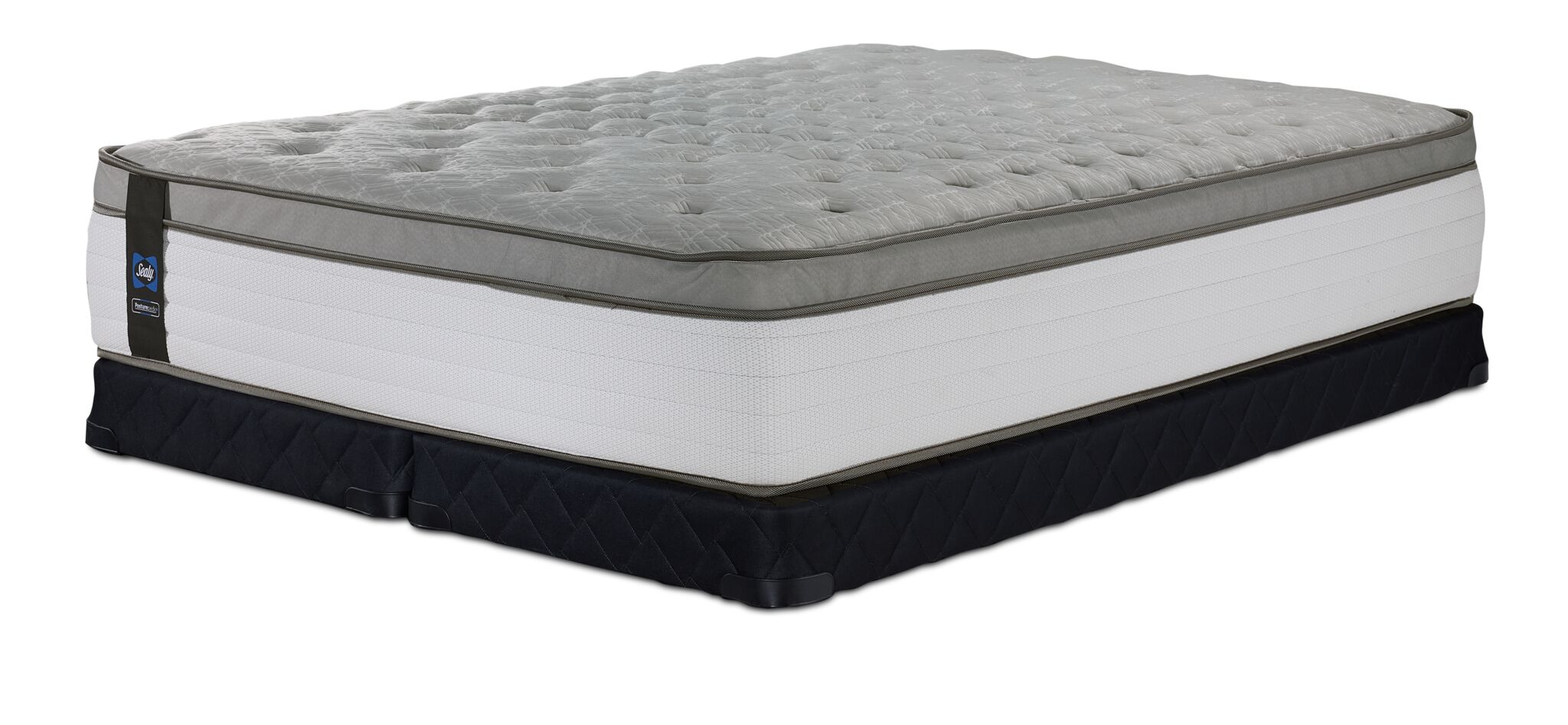 Sealy Posturepedic® Correct Comfort 6 Firm Eurotop King Mattress and Low Profile Split Boxspring Set