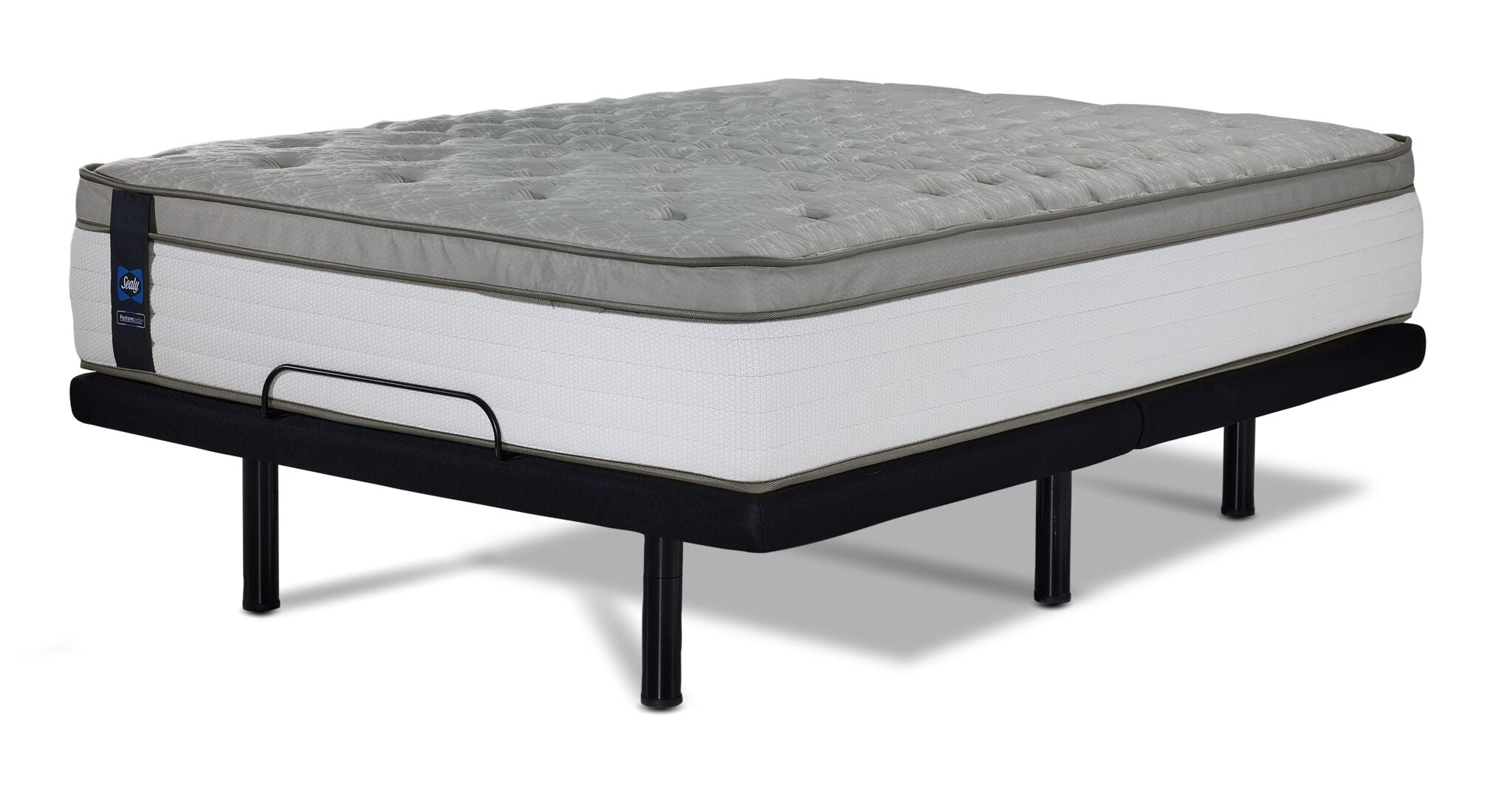 Sealy Posturepedic® Correct Comfort 6 Firm Eurotop Queen Mattress and L2 Motion Pro Adjustable Base