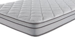 Close-up of Sealy Essentials Kairo Medium Euro Top Queen mattress showing quilted top and grey piping