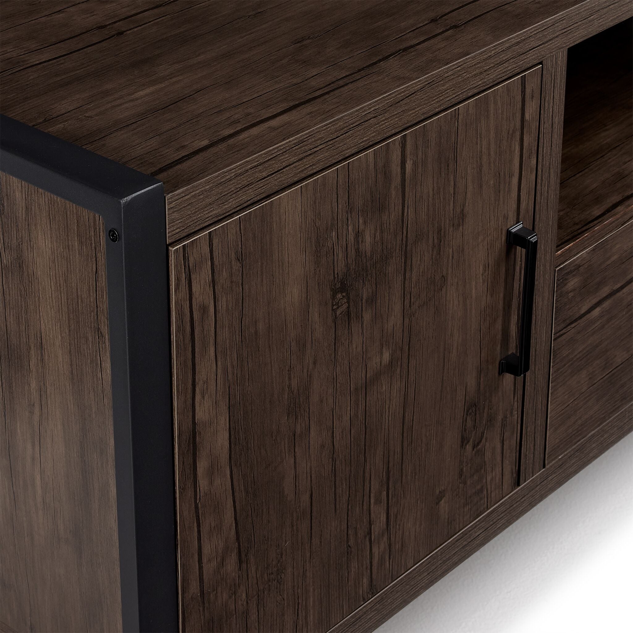 Sean 63.75" TV Stand- Grey Stone