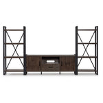 Sean 3-Piece Entertainment Wall Unit- Grey Stone