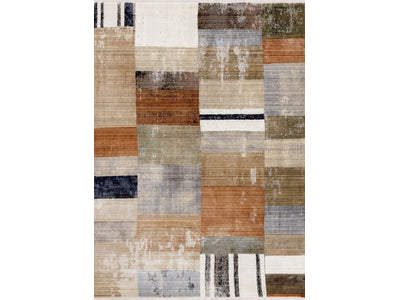 Serene 5'3" x 7'10" Patchwork Quilt Design Area Rug
