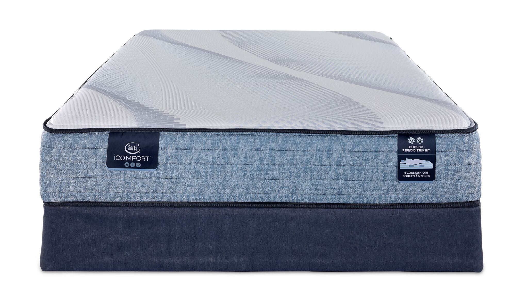 Serta iComfort® AIR Hybrid Medium 11.5" Queen Mattress and Boxspring Set