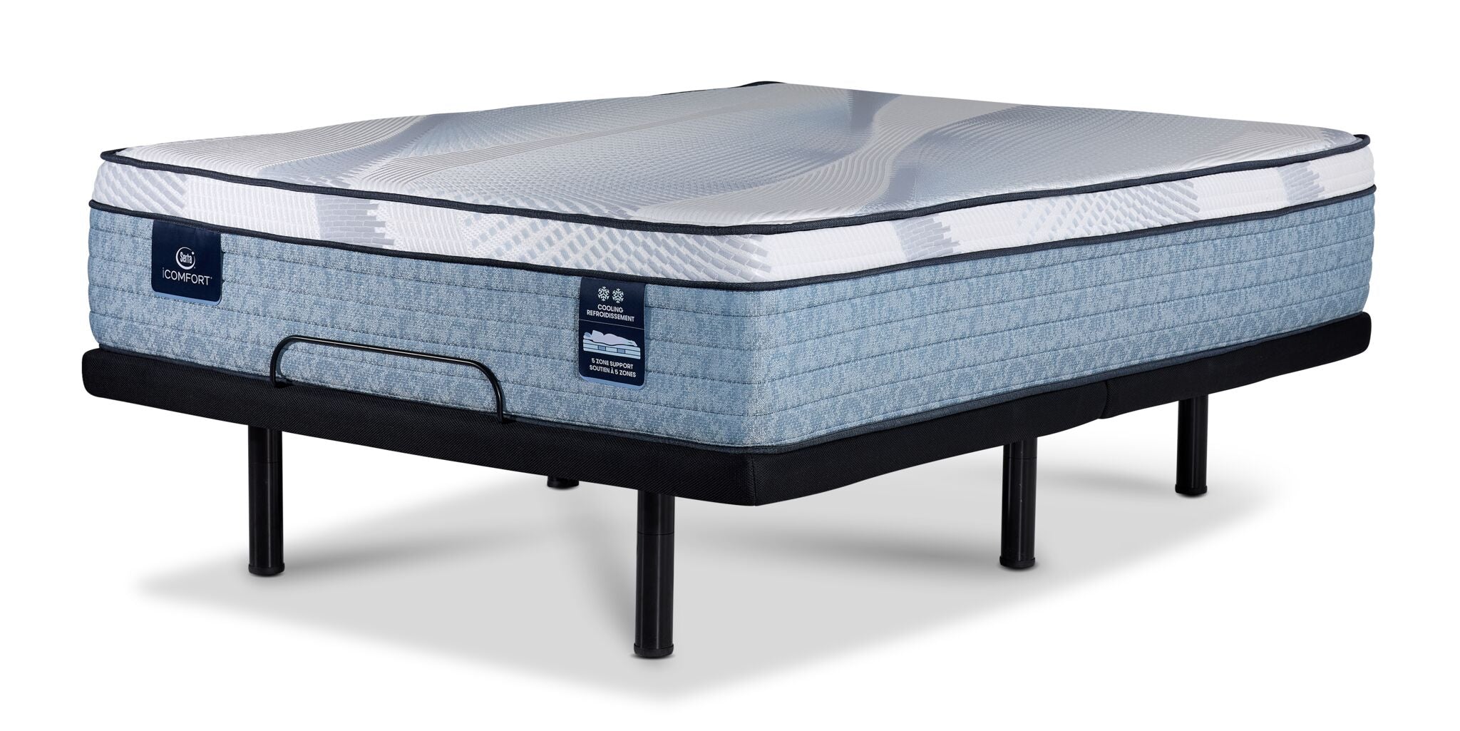 Serta iComfort® AIR 2 Luxury Firm Euro Top 13" Twin XL Mattress and L2 Motion Pro Adjustable Base