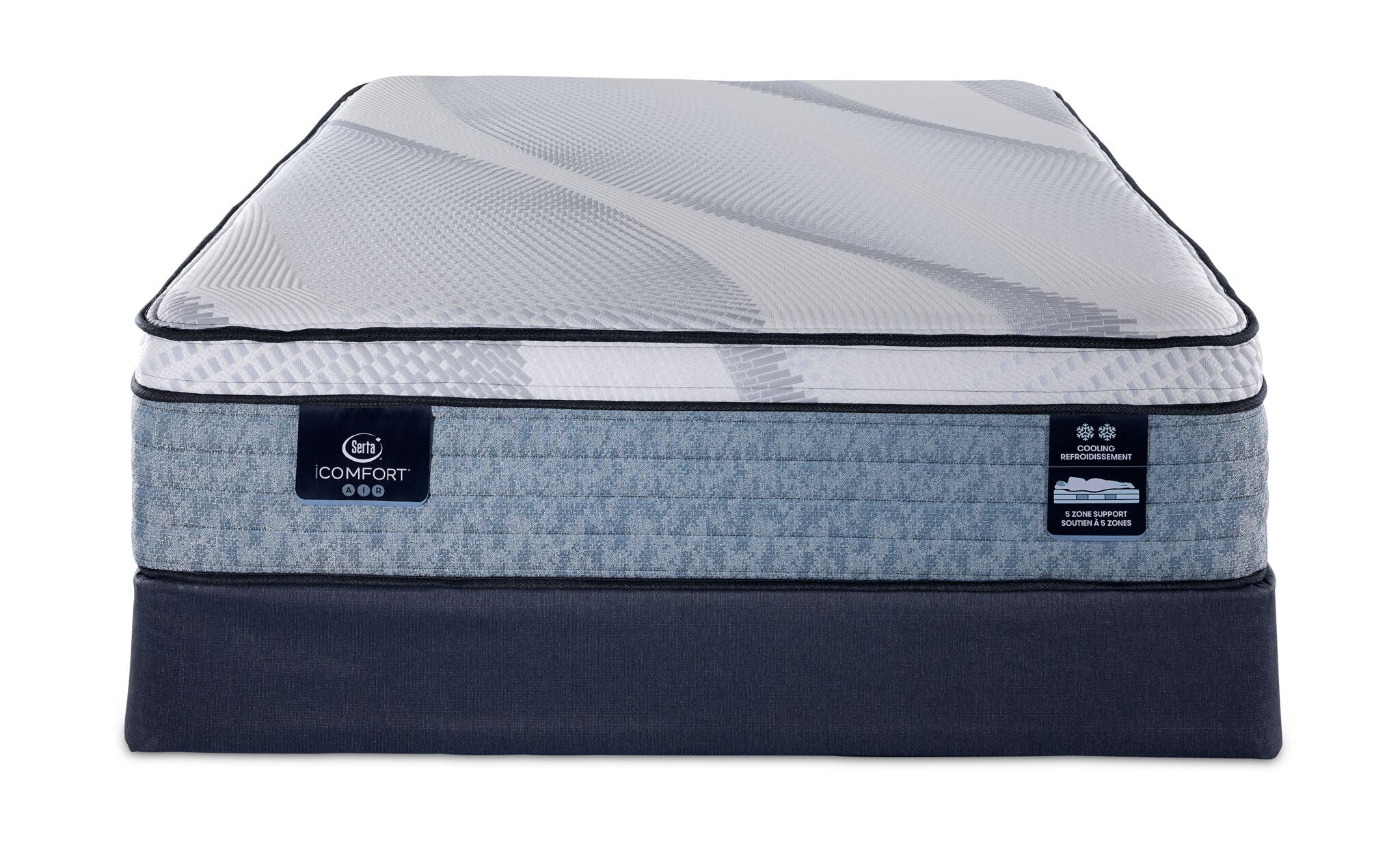 Serta iComfort® AIR 4 Plush Euro Top 14" Twin XL Mattress and Boxspring Set