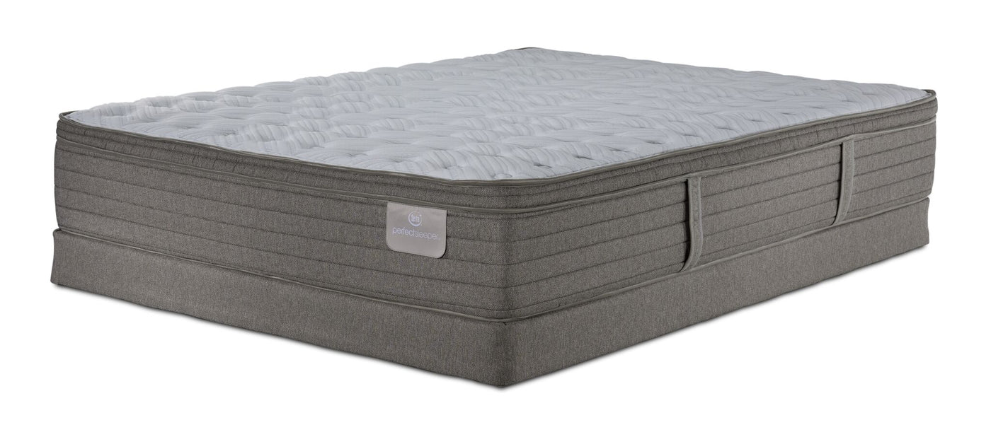 Serta® Perfect Sleeper Pacific Medium Eurotop Twin Mattress and Low Profile Boxspring Set
