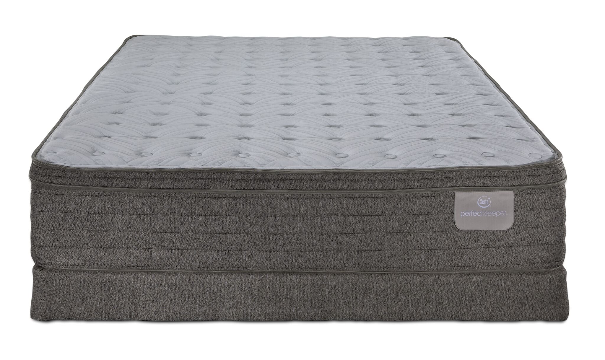 Serta® Perfect Sleeper Pacific Medium Eurotop Twin Mattress and Low Profile Boxspring Set