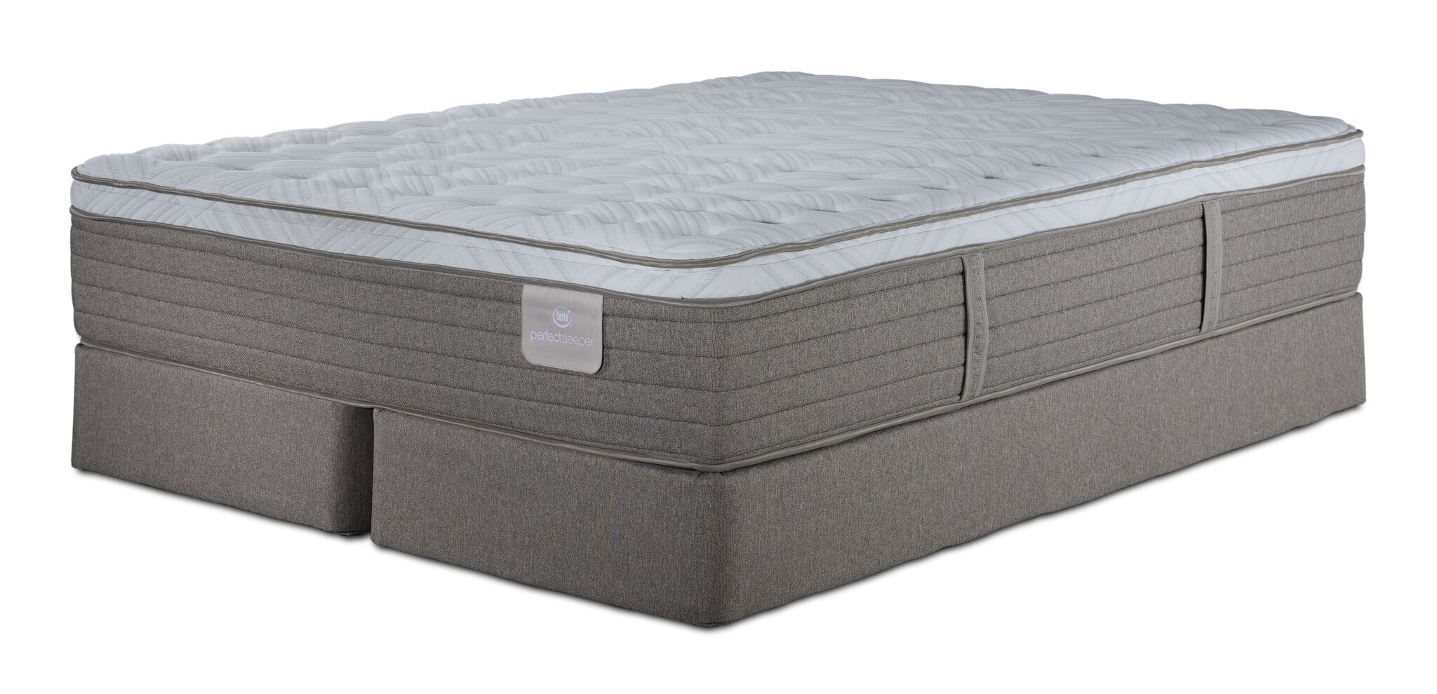 Serta® Perfect Sleeper Provence Firm Eurotop King Mattress and Split Boxspring Set