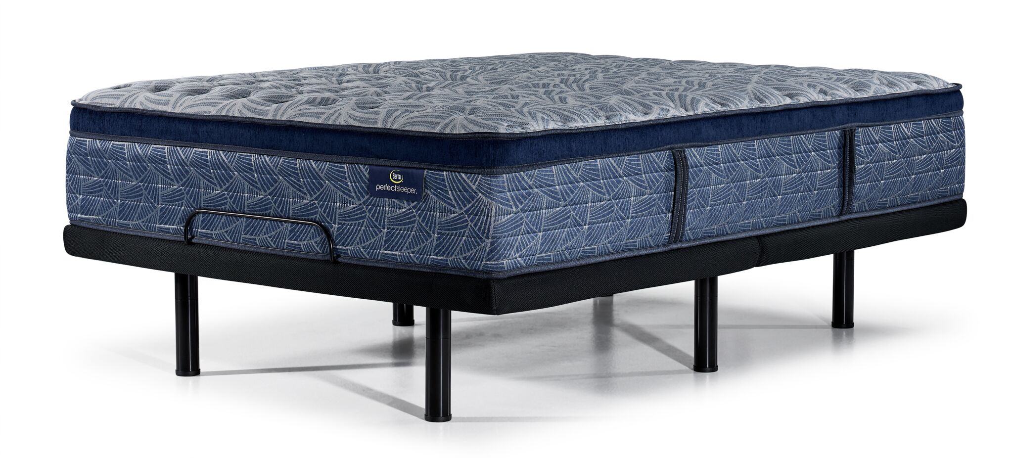 Serta® Perfect Sleeper Triumph Firm Euro Top Full Mattress and L2 Pro Motion Adjustable Base