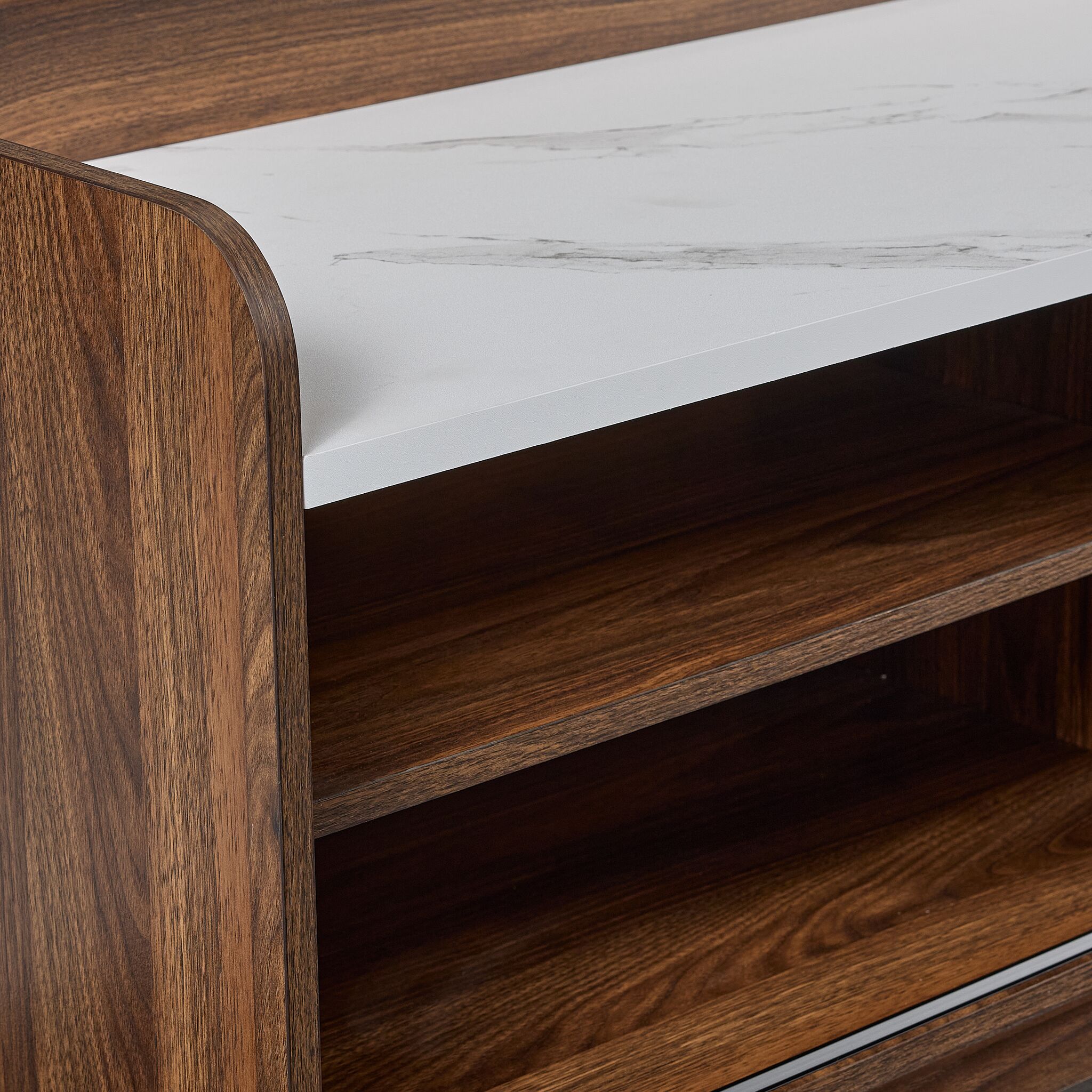 Sevyn 70" TV Stand - Walnut Brown