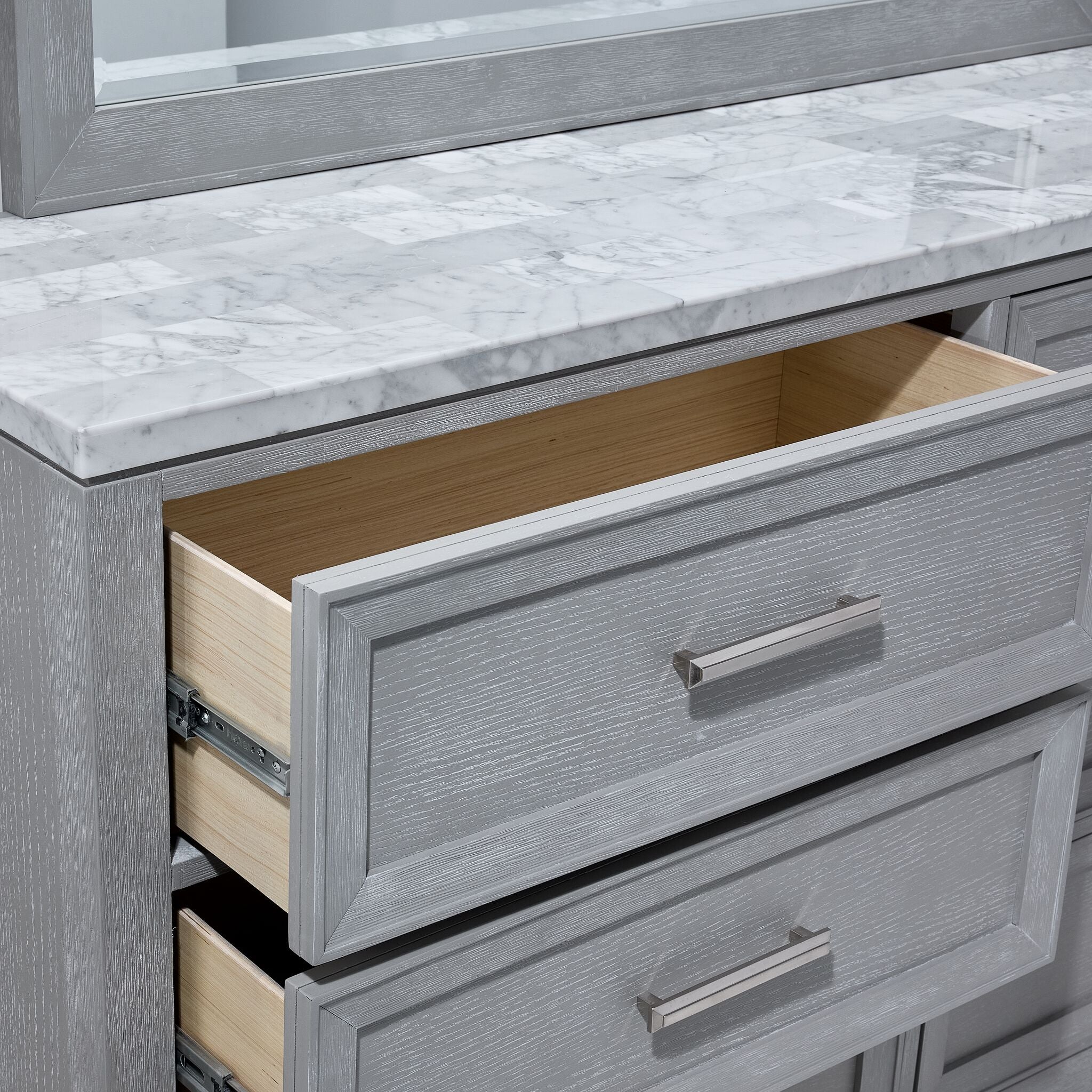 Silverstone 6-Drawer Dresser - Mist Grey