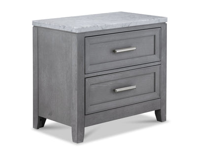 Silverstone Night Table - Mist Grey