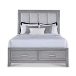 Silverstone 3-Piece King Storage Bed - Mist Grey