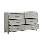 Silverstone 6-Drawer Dresser - Mist Grey