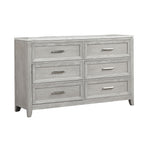 Silverstone 6-Drawer Dresser - Mist Grey