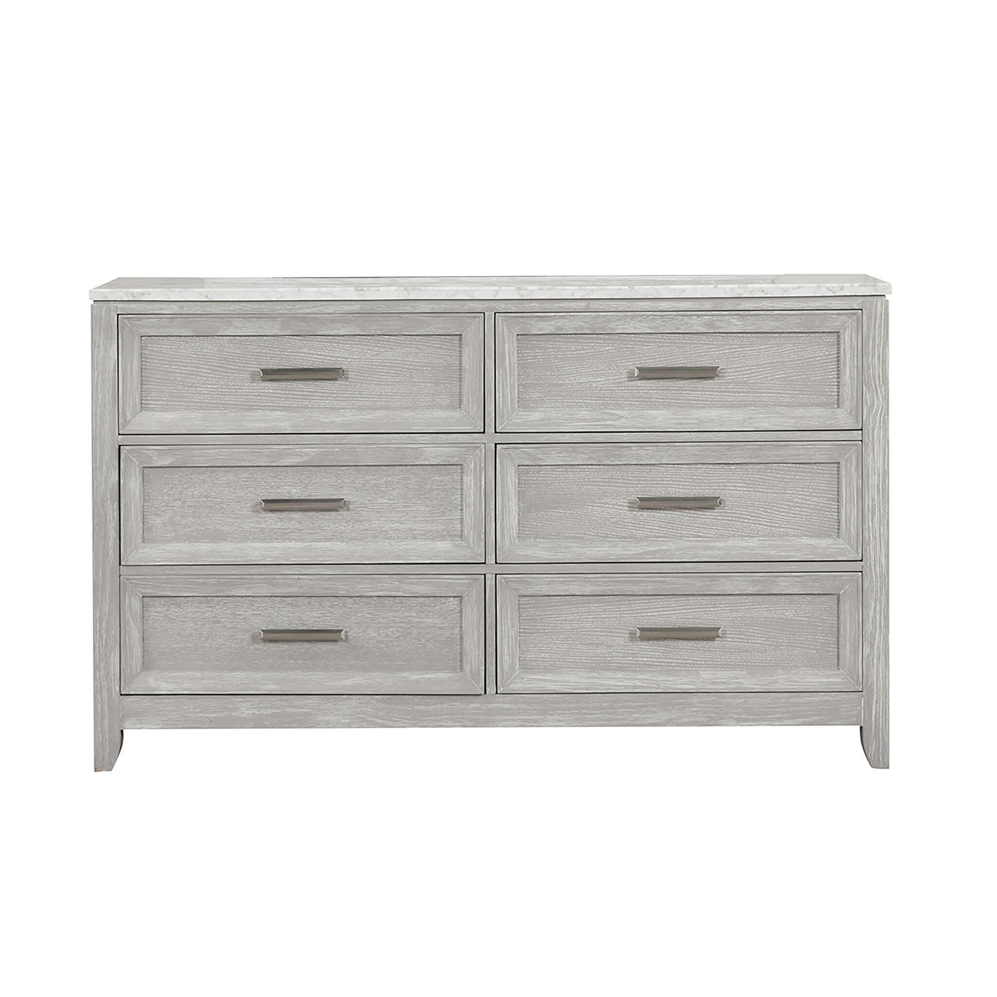 Silverstone 6-Drawer Dresser - Mist Grey