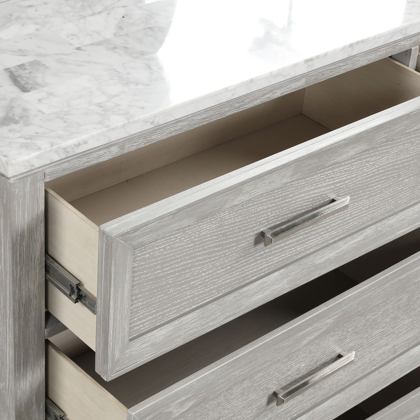 Silverstone 6-Drawer Dresser - Mist Grey