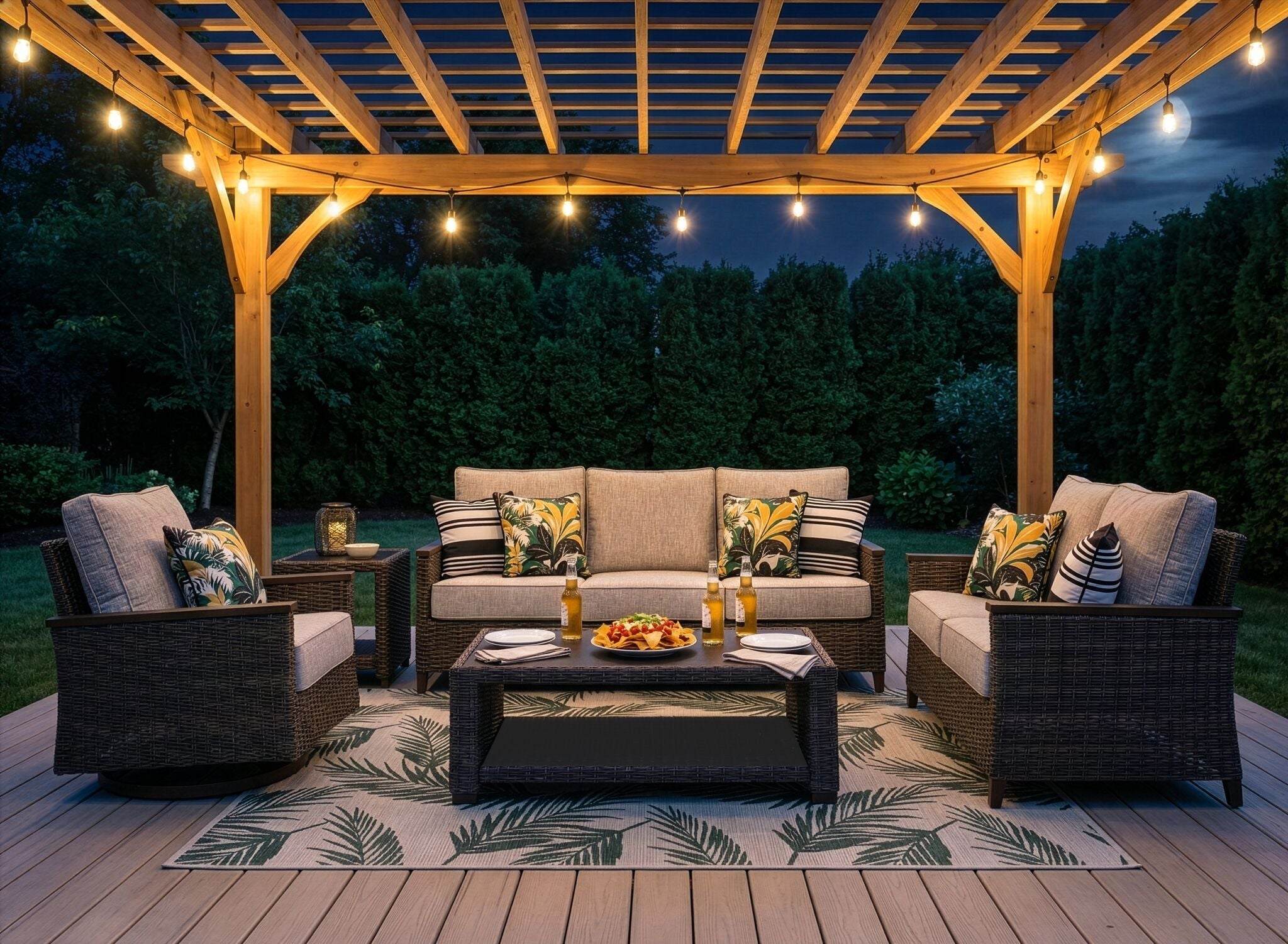 Solstice Outdoor Sofa - Antique Brown