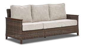 Solstice Outdoor Sofa - Antique Brown