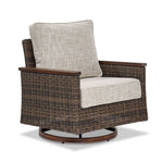 Solstice Outdoor Swivel Chair - Antique Brown
