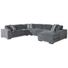 Somerset 4-Piece Sectional with Right Facing-Chaise - Charcoal