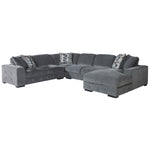 Somerset 4-Piece Sectional with Right Facing-Chaise - Charcoal
