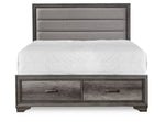 Sophie 3-Piece King Storage Bed - Weathered Grey