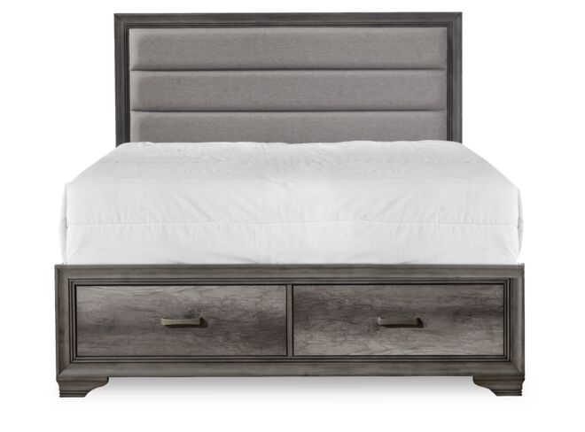 Sophie 3-Piece King Storage Bed - Weathered Grey