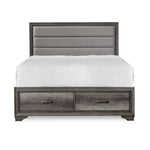 Sophie 3-Piece Queen Storage Bed - Weathered Grey