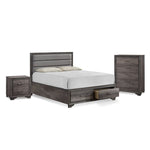 Sophie 5-Piece King Storage Bedroom Package - Weathered Grey