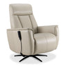 Sorrento Leather Dual Power Recliner - Cream