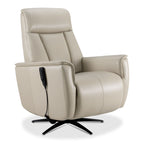 Sorrento Leather Dual Power Recliner - Cream
