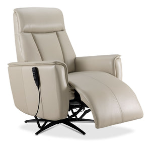 Sorrento Leather Dual Power Recliner - Cream