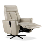 Sorrento Leather Dual Power Recliner - Cream
