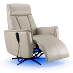 Sorrento Leather Dual Power Recliner - Cream
