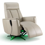 Sorrento Leather Dual Power Recliner - Cream