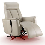 In Harmony - Sorrento Leather Dual Power Recliner - Cream